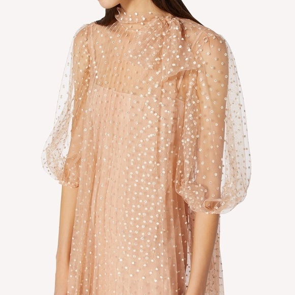 Red Valentino Tulle Dress with Bow - Picture 4 of 5